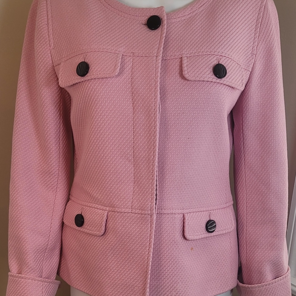 TALBOTS LADIES LINED PINK JACKET - SZ 6